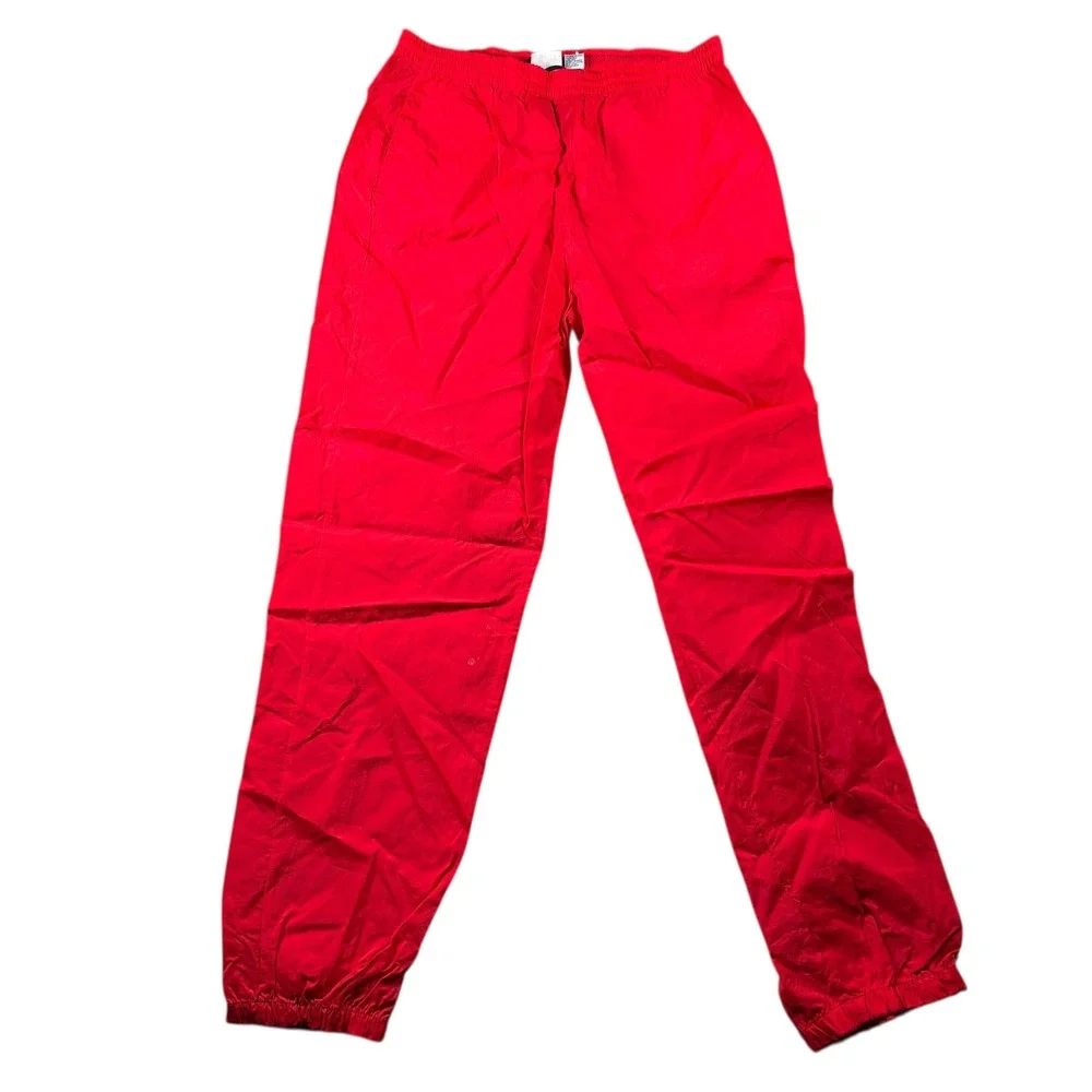 VTG 90s Marlboro Nylon‎ Jogger track pants Red Mens XL essential Streetwear